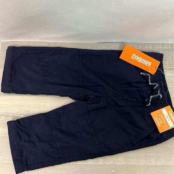 Gymboree Navy Jersey lined Pants 6-12 months NWT - Picture 1 of 9